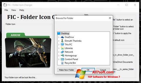 צילום מסך Icon Changer Windows 7