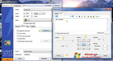 צילום מסך Light Image Resizer Windows 7