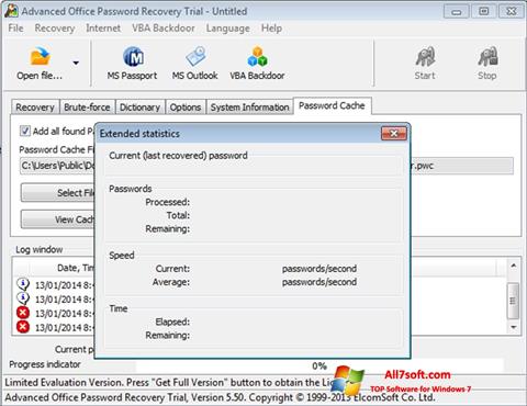 צילום מסך Advanced Office Password Recovery Windows 7