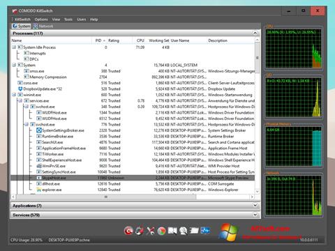 צילום מסך Comodo Cleaning Essentials Windows 7