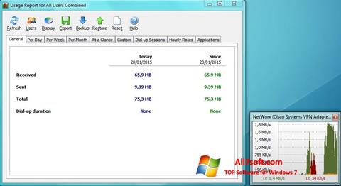 צילום מסך NetWorx Windows 7