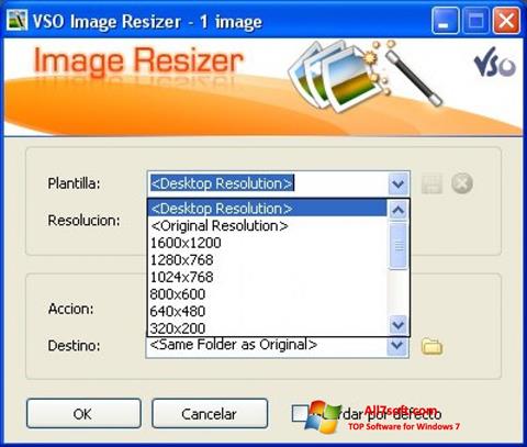 צילום מסך VSO Image Resizer Windows 7