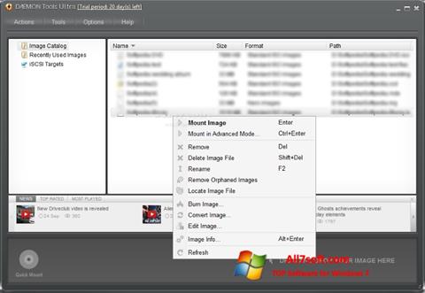 צילום מסך DAEMON Tools Ultra Windows 7