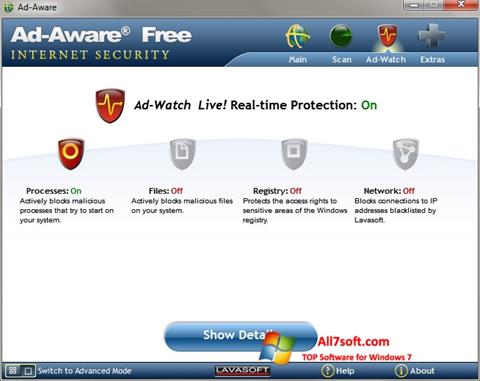 צילום מסך Ad-Aware Windows 7