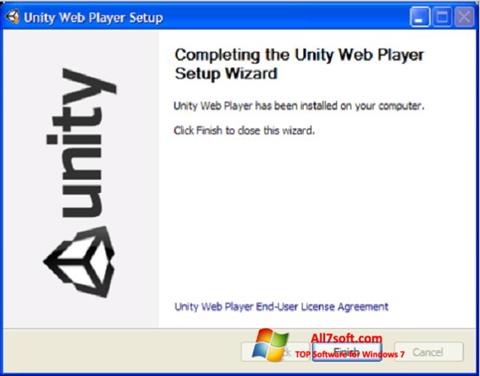 צילום מסך Unity Web Player Windows 7