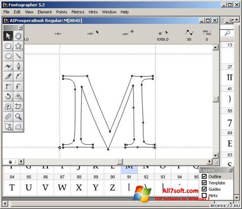 צילום מסך Fontographer Windows 7