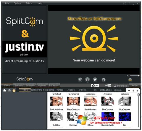 צילום מסך SplitCam Windows 7