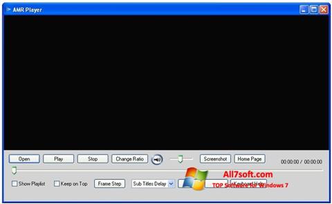 צילום מסך AMR Player Windows 7