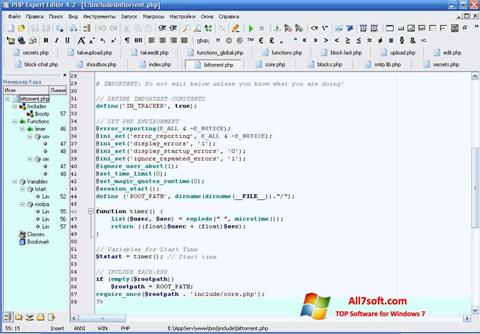 צילום מסך PHP Expert Editor Windows 7