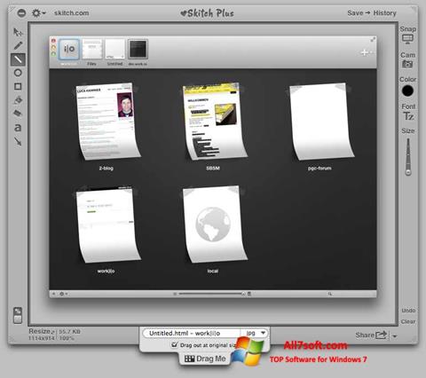 צילום מסך Skitch Windows 7