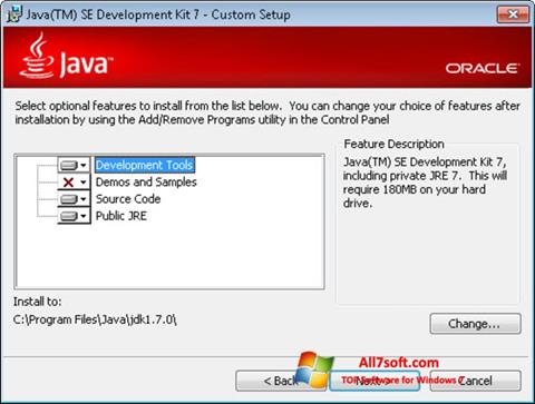צילום מסך Java SE Development Kit Windows 7