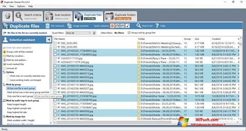 צילום מסך Duplicate Cleaner Windows 7