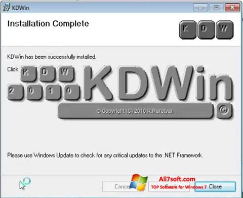 צילום מסך KDWin Windows 7
