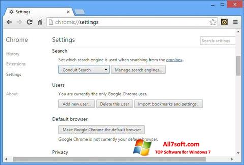 צילום מסך Chrome Cleanup Tool Windows 7