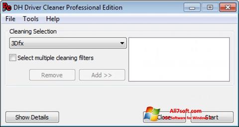 צילום מסך Driver Cleaner Windows 7