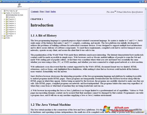 צילום מסך Java Virtual Machine Windows 7