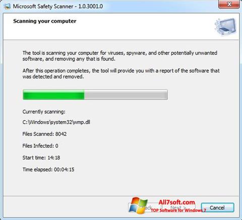 צילום מסך Microsoft Safety Scanner Windows 7