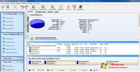 צילום מסך Paragon Hard Disk Manager Windows 7