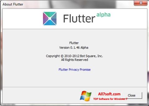 צילום מסך Flutter Windows 7