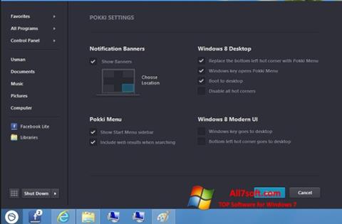צילום מסך Pokki Windows 7