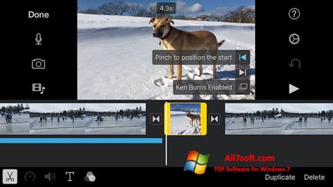 צילום מסך iMovie Windows 7
