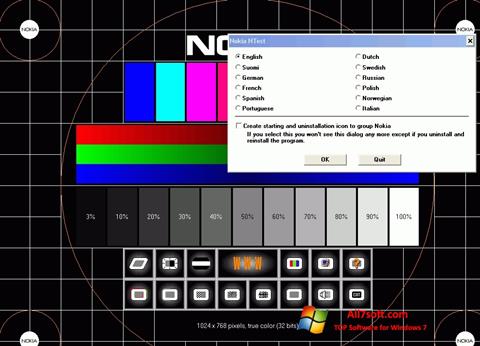 צילום מסך Nokia Monitor Test Windows 7