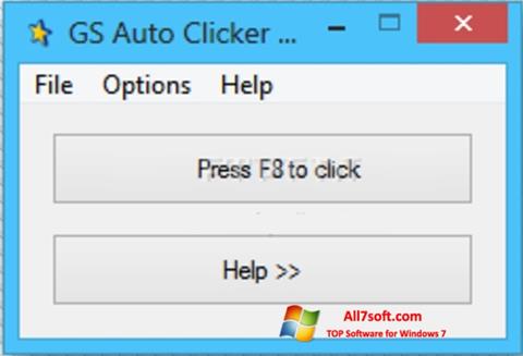 צילום מסך GS Auto Clicker Windows 7