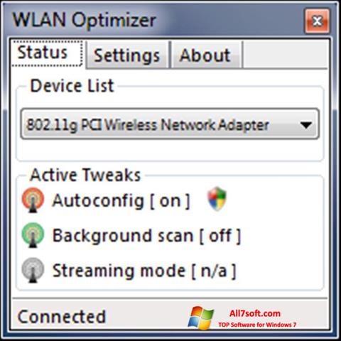 צילום מסך WLAN Optimizer Windows 7