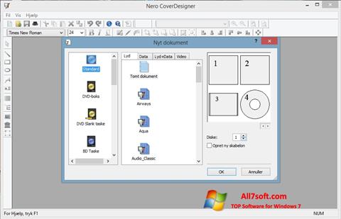 צילום מסך Nero Cover Designer Windows 7