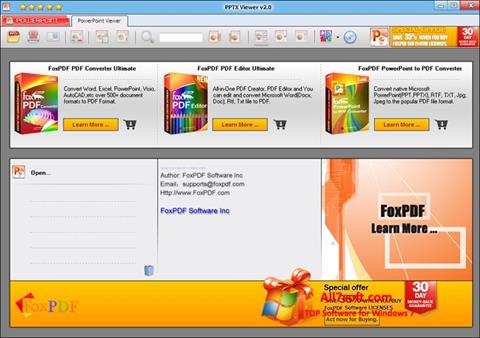 צילום מסך PPTX Viewer Windows 7
