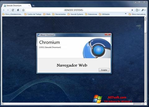 צילום מסך Chromium Windows 7