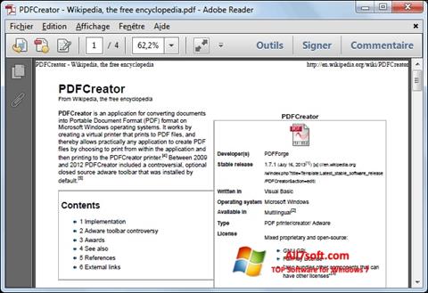 צילום מסך PDFCreator Windows 7