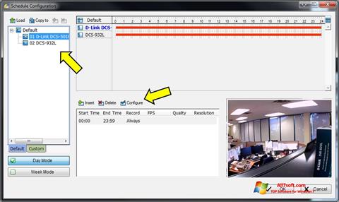 צילום מסך D-ViewCam Windows 7
