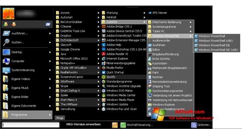 צילום מסך Start Menu X Windows 7