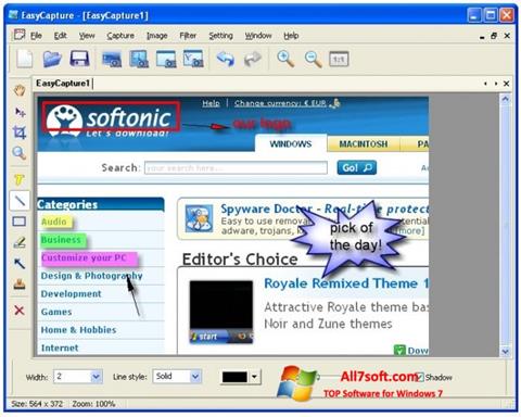 צילום מסך EasyCapture Windows 7