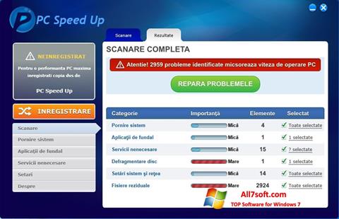 צילום מסך PC Speed Up Windows 7