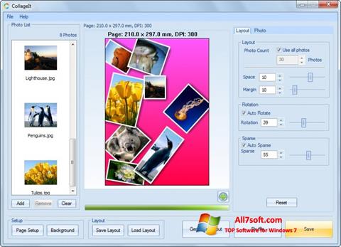 צילום מסך CollageIt Windows 7