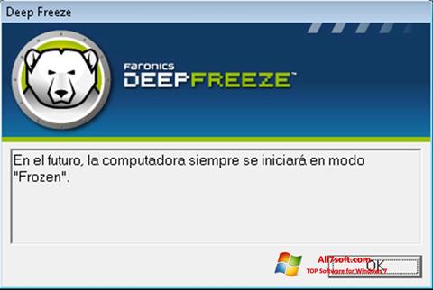 צילום מסך Deep Freeze Windows 7