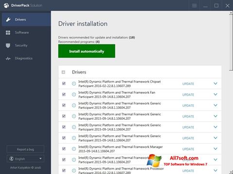 צילום מסך DriverPack Solution Online Windows 7
