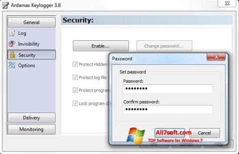 צילום מסך Ardamax Keylogger Windows 7
