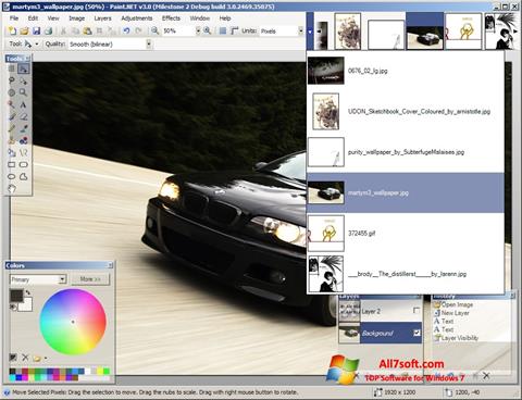צילום מסך Paint.NET Windows 7