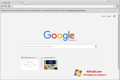 צילום מסך Google Chrome Windows 7