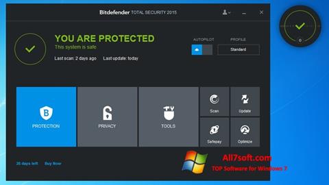צילום מסך Bitdefender Windows 7