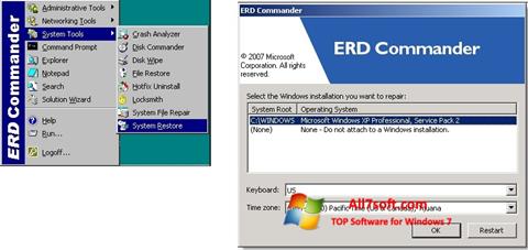 צילום מסך ERD Commander Windows 7