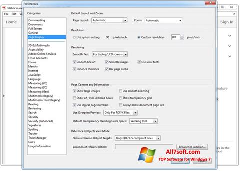 צילום מסך Adobe Acrobat Windows 7
