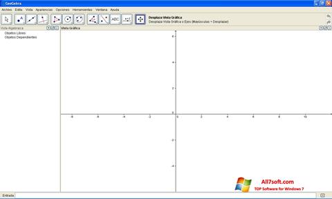 צילום מסך GeoGebra Windows 7