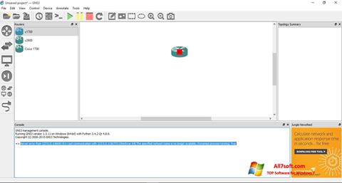 צילום מסך GNS3 Windows 7