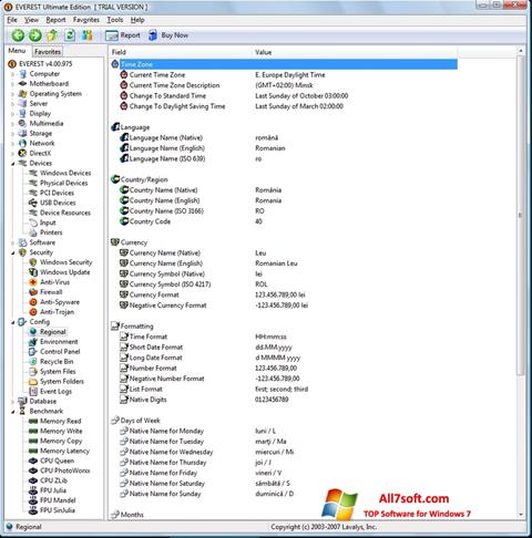 צילום מסך EVEREST Ultimate Edition Windows 7