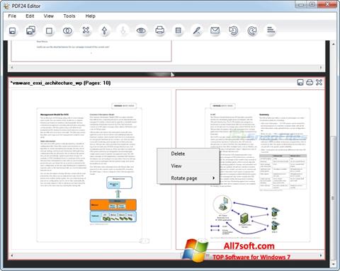 צילום מסך PDF24 Creator Windows 7
