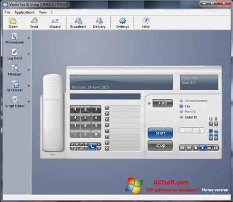 צילום מסך VentaFax Windows 7
